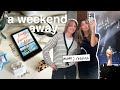 A WEEKEND AWAY: road trip essentials, mom&#39;s routine (lol) + concert!!