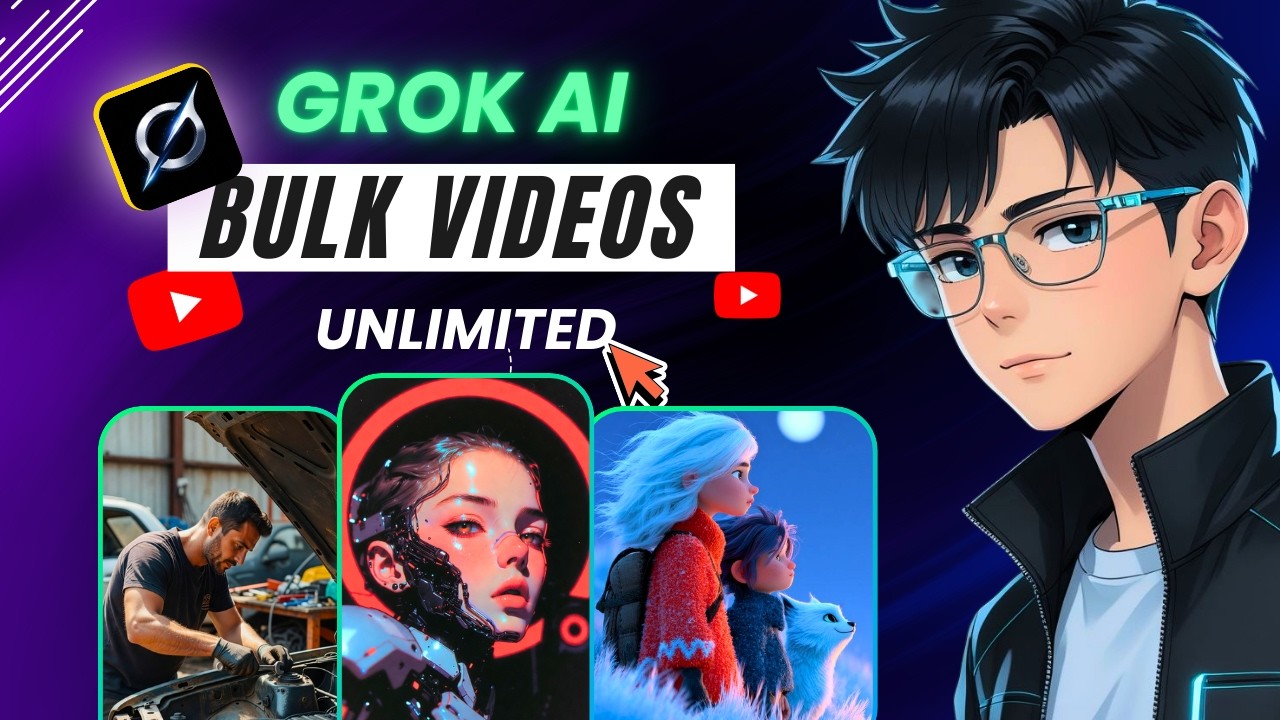 Auto Grok Extension Demo 🎬 | One-Click AI Video Creation - YouTube