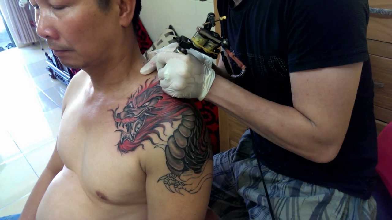 Vector hình xăm rồng tattoo
