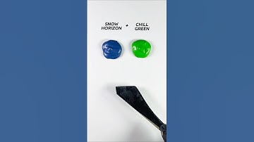 Snow Horizon Color Combo: Chill Green & More. #colormixing