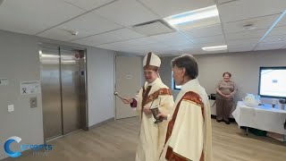 Bishop Robert Brennan Blesses New Parish Center at St. Virgilius Church in Queens