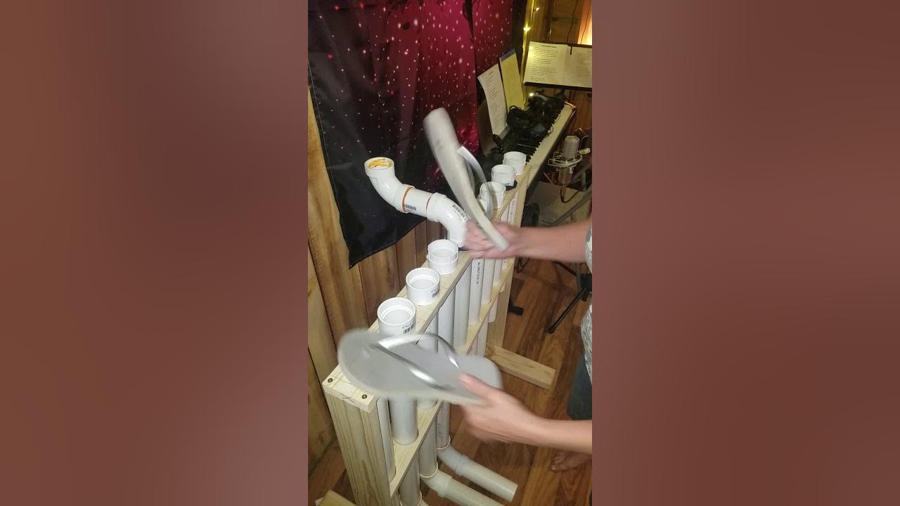 Homemade PVC Pipe drum key of Dm YouTube