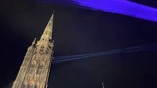 Laser Light City by Seb Lee Delisle at Coventry Cathedral