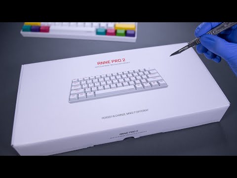 Anne Pro 2 Gaming Keyboard Unboxing - ASMR