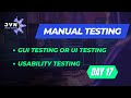 GUI Testing in manual testing| Usability testing in software testing| UI Testing