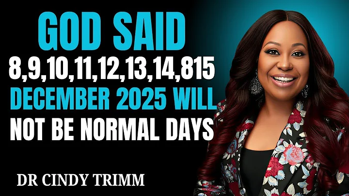 God Said 13 December 2025 Will Change Everything — Dr. Cindy Trimm’s Urgent Prophetic Warning”