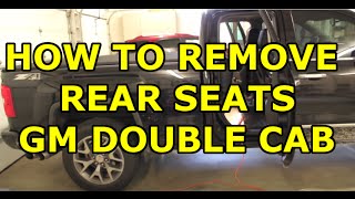 [HOW TO] Remove the Rear Seat on a 20142018 GM Double Cab (EASY)
