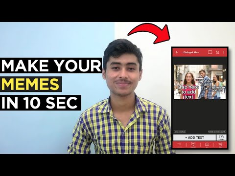 How to make memes on Mobile easily  memes kaise banaye? Hindi tutorial(create  memes by PicsArt app) 