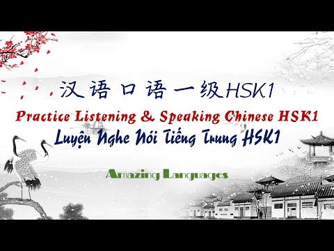 汉语口语一级 HSK1 | Practice Listening & Speaking Chinese HSK1 | Luyện Nghe Nói Tiếng Trung HSK1