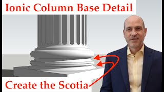 Cool Detail of the Ionic Column Base - Classical Architecture: Created Using Sketchup