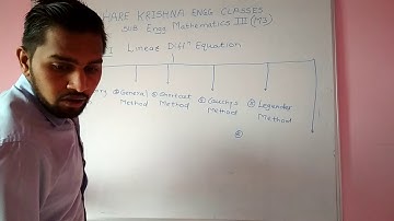 M3 ENGINEERING MATHEMATICS 3 UNIT 1 LINEAR DIFFERENTIAL EQUATION