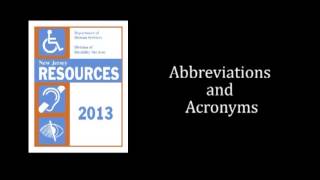 Abbreviations and Acronyms