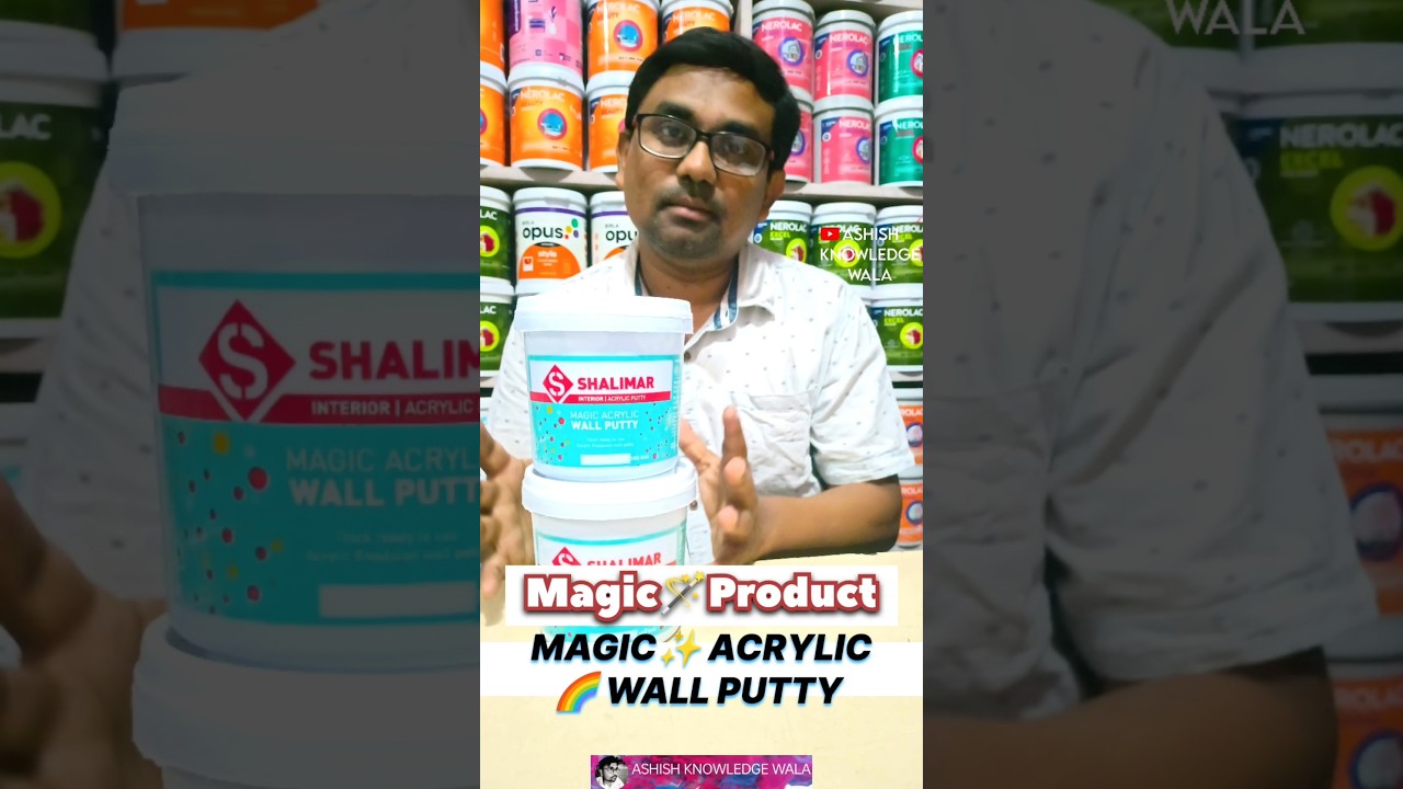 Magic✨Wall Putty Product/SHALIMAR Magic Acrylic Wall Putty Ki Knowledge.