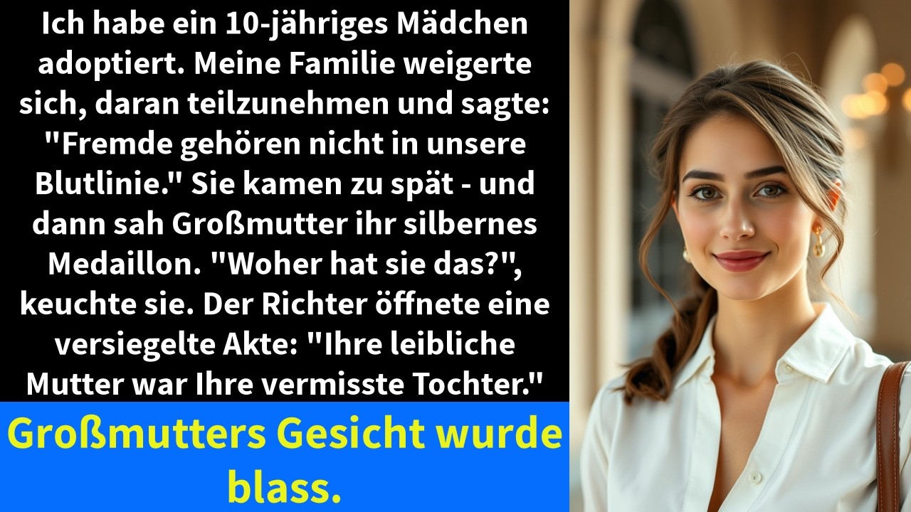 Ich saß im Gerichtssaal, als der Richter den Hammer senkte und meine Adoption bestätigte, und drei Sitzreihen hinter mir blieben leer – meine Mutter, mein Bruder und meine Großmutter kamen zu...