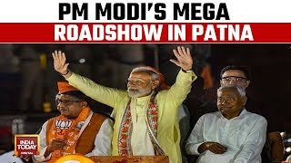 Lok Sabha Election 2024: PM Modi’s Mega Roadshow In Patna , Bihar CM Nitish Kumar Present