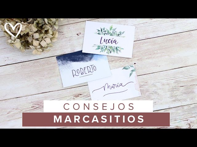 Idea para hacer tú misma los marcasitios de tu boda - El Blog de This Is  Kool