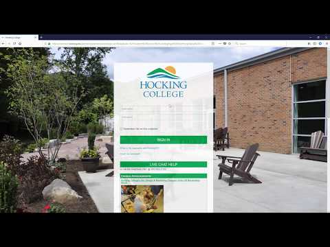 Hocking College Tutorial Series: Student Self Service - Accessing the Site