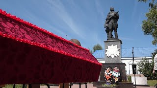 Церемония перезахоронения останков советских солдат в с. Казачок