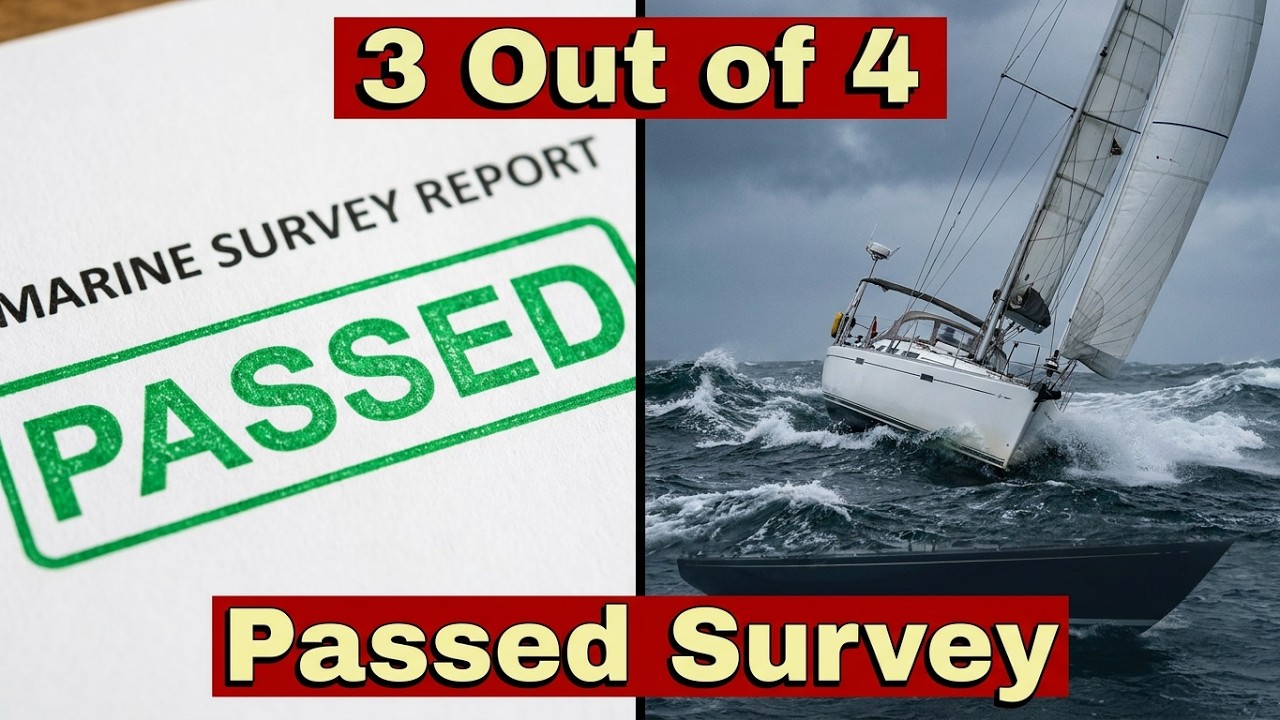 ⁣3 Out of 4 Sailboats Lost at Sea Were Inspected and Passed Survey Within the Previous Year.