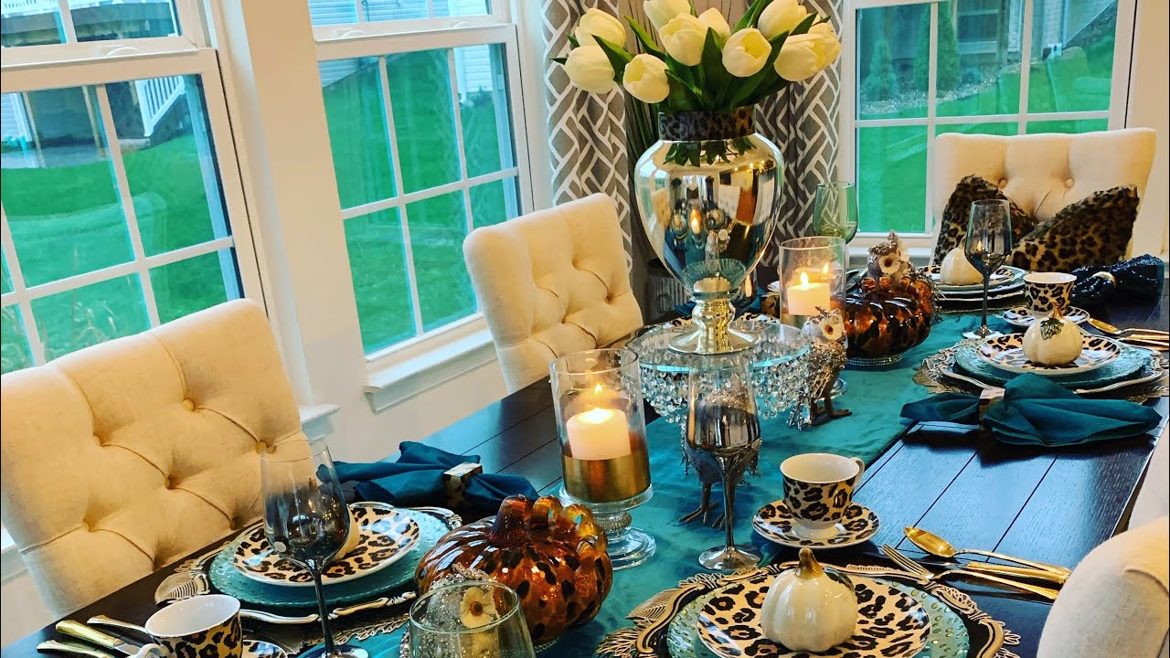 How to Create Animal Print Thanksgiving Tablescape
