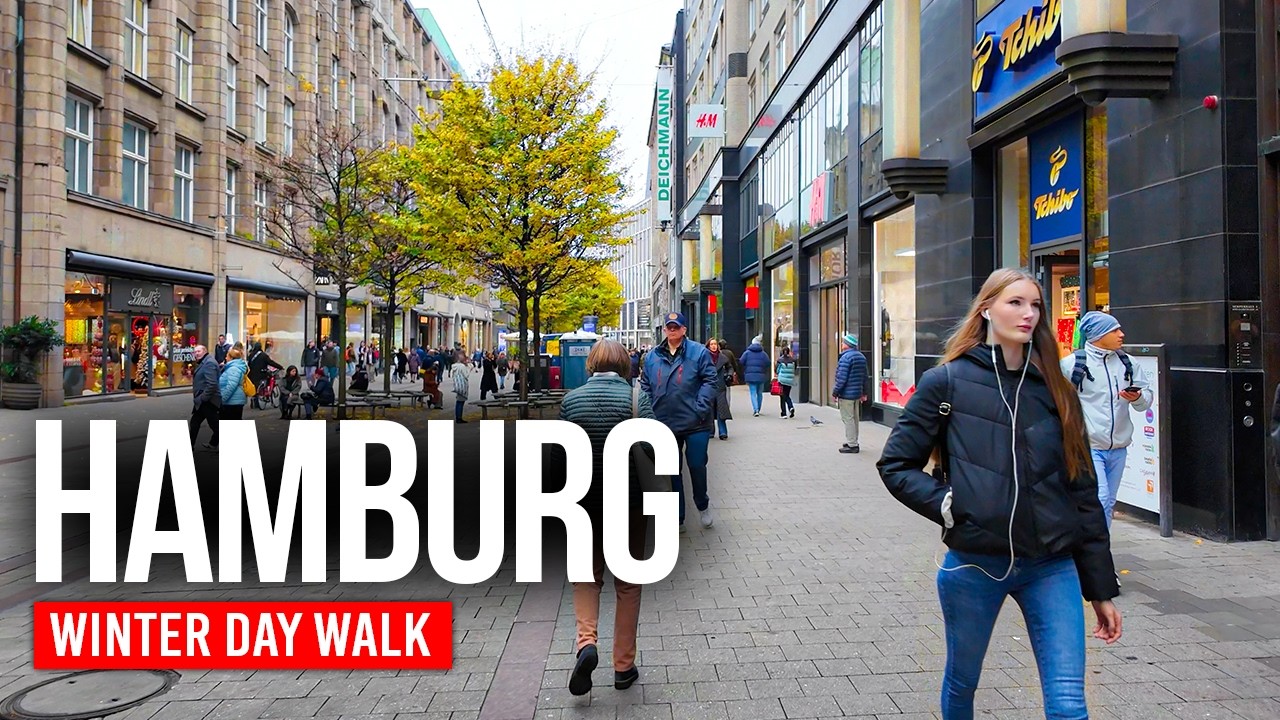 ГАМБУРГ 🇩🇪 Самый пригодный для жизни город Германии? | Прогулка 4K