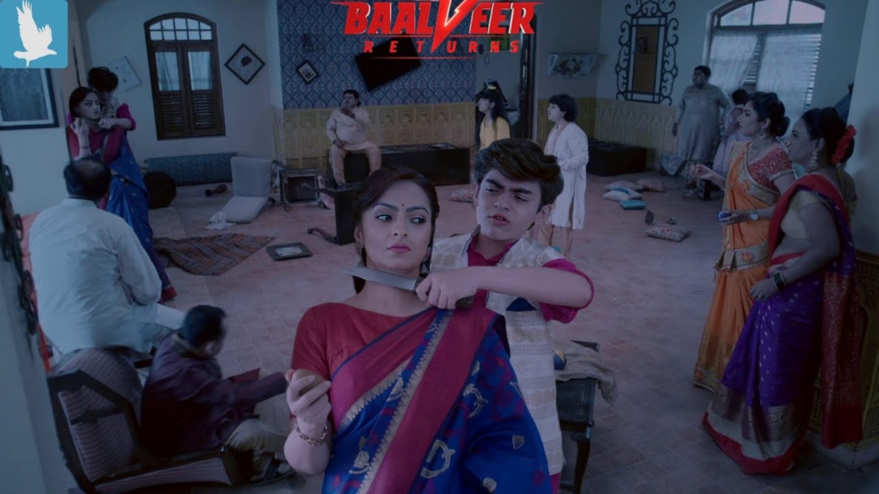 माँ के भेष में खड़े बहरूपिये की गर्दन पर विवान ने ताना चाकू || Baalveer Returns
