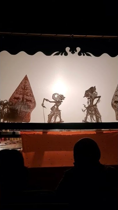 Indonesian gamelan shadow play acrobatics