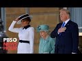 WATCH: Queen Elizabeth greets President Donald Trump and first lady Melania Trump