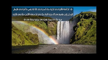 القارئ عزت الله سيف #سورة_عبس من 1 إلى 42 - #Surat_ Abasa - EZZAT#