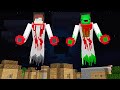 Jj and mikey become ghosts and attack the village in minecraft  mikey and jj ghosts