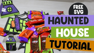Cricut Haunted House Halloween Explosion Box