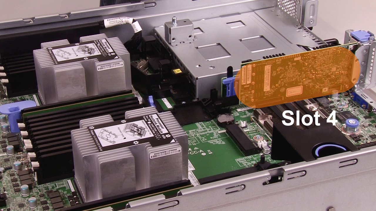 Lenovo ThinkSystem SR650 installing 24 NVMe configuration components