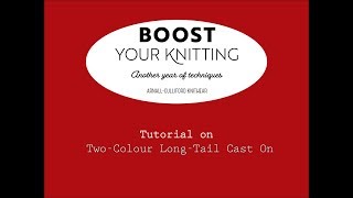 Two-colour long-tail cast-on method