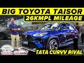 Bigger toyota taisor suv  yaris cross suv  8 cameras  adas safety  tata curvv rivalnew suv 2024