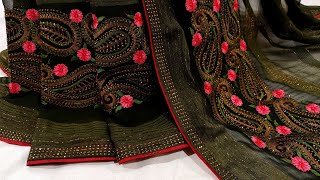 Shimmer Saree Wear Saree Fabric Work