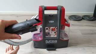 VAX Platinum Spotwash Spot Cleaner VACSC21E  Unbiased review