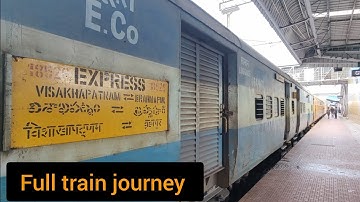 visakhapatnam - brahmapur full train journey on board 18526 vskp - bam intercity express