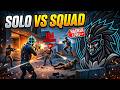 SOLO VS SQUAD FREEFIRE GOD LEVEL GAMEPLAY!