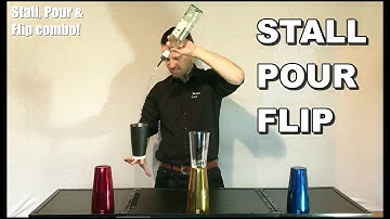 Flair Routine 6: Stall, Pour, Flip combo (Bartending instruction video 10)