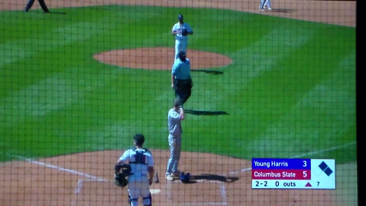 Batter hit in head by pitch but called out by umpire YouTube