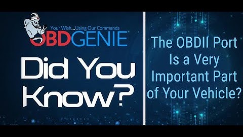 Did You Know... The OBDII Port Is A Very Important Part Of Your Vehicle? Find out why!