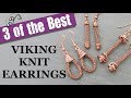 Viking Knit Earrings - Jewelry Tutorial