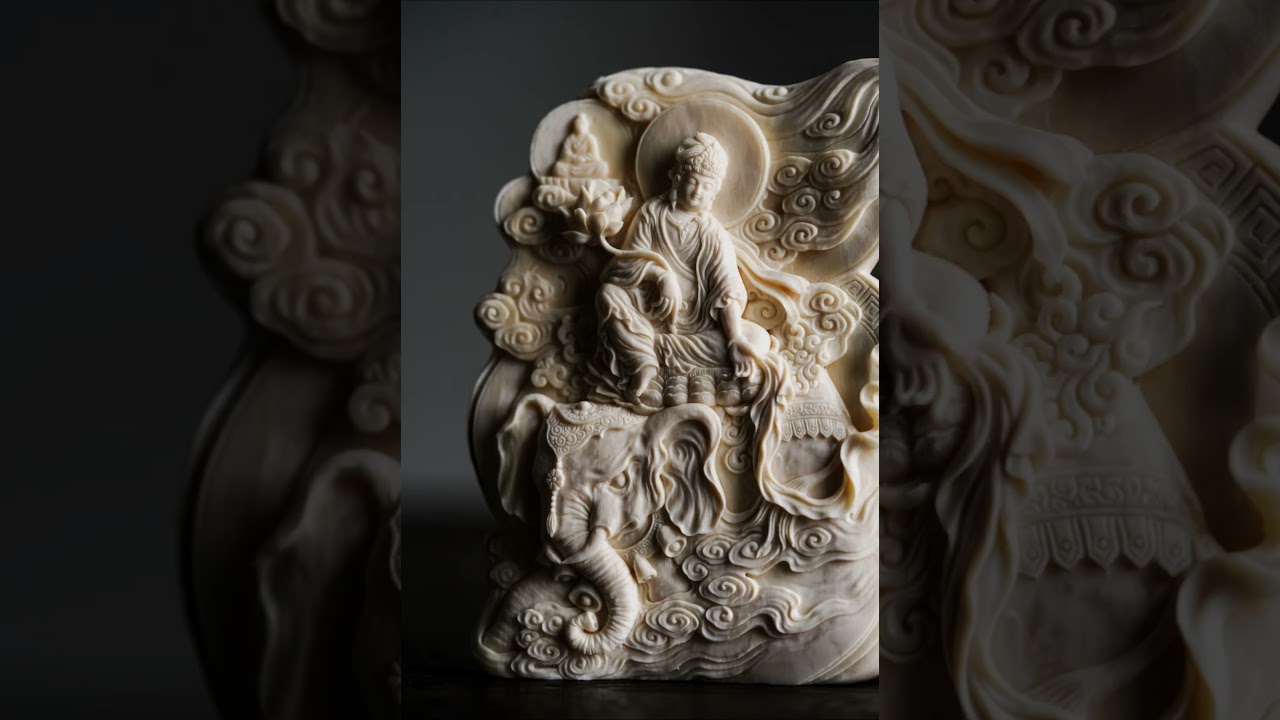 猛犸｜普贤菩萨#WoodenBuddha #SandalwoodArt #SacredArt