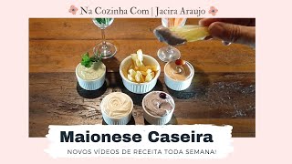 MAIONESE CASEIRA - LOW CARB com 2 ingredientes sem óleo