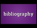 Create a Bibliography using MS Word 2013 - YouTube