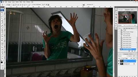 Photoshop Tutorial - How to change the mirror reflection