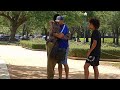 White man ends racism for homeless black guy when he sees how badly he is treated