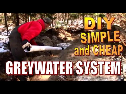 HOW TO INSTALL A DIY GRAY WATER SEPTIC SYSTEM For A Cabin Or Homestead.  BUILD YOUR OWN AT LOW COST