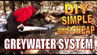 HOW TO INSTALL A DIY GRAY WATER SEPTIC SYSTEM For A Cabin Or Homestead.  BUILD YOUR OWN AT LOW COST