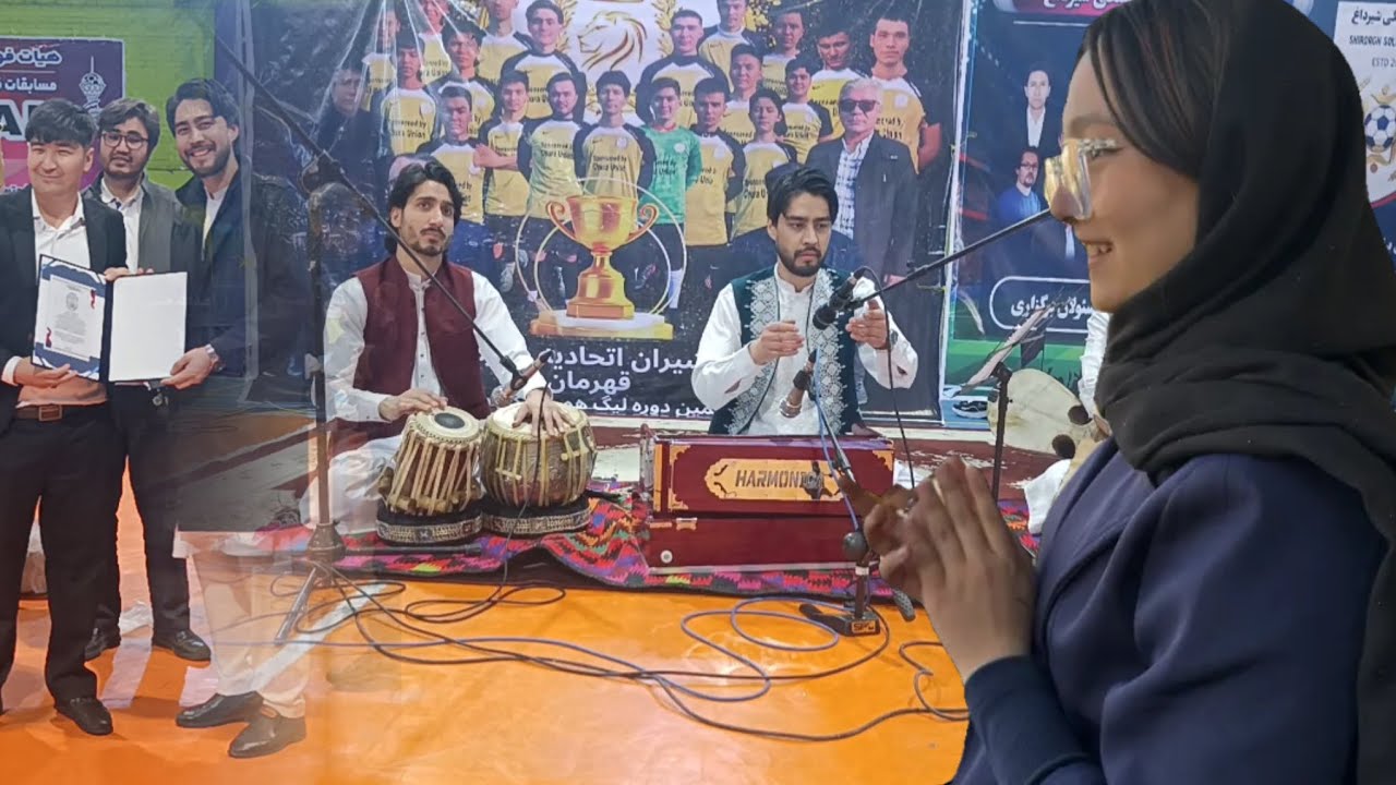 نوازندگی آقای حبیب منصوری ده روز اختتامیه جام همبستگی 